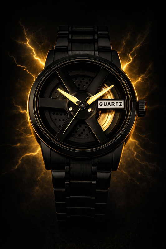 RoyalX Phantom – Premium Black Luxury Watch