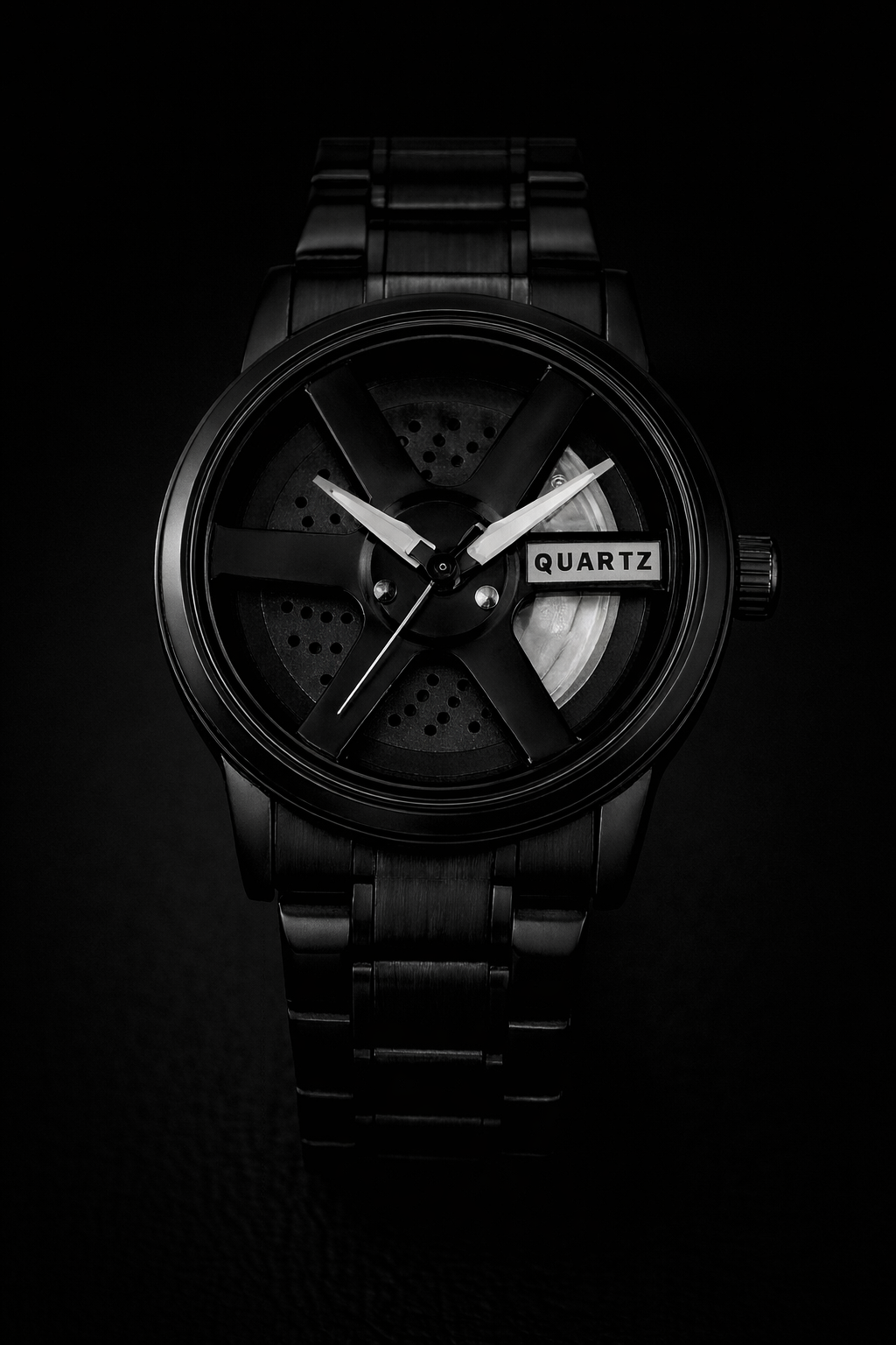 RoyalX Phantom – Premium Black Luxury Watch
